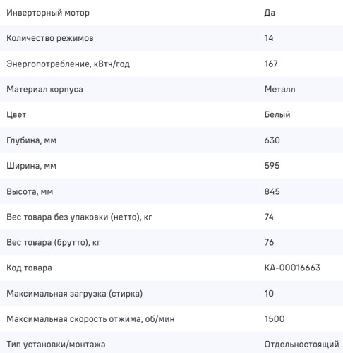 Стиральная машина MAUNFELD (Маунфилд) MFWM1510WH06