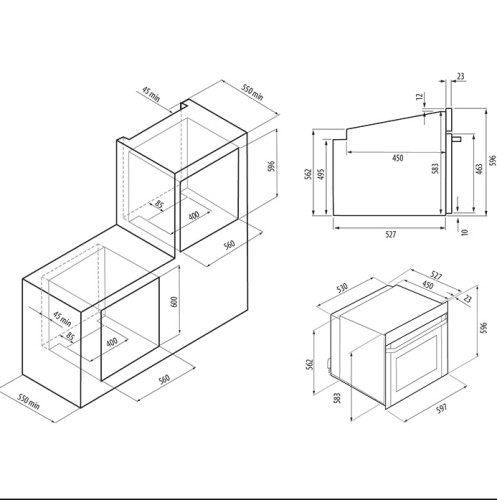 Электрический духовой шкаф Krona (Крона) MERLETTO 60 IV