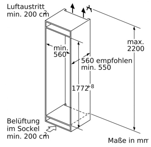Встраиваемый холодильник NEFF (Нефф) KI8826DE0