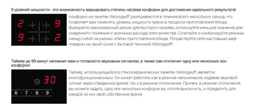 Электрическая варочная панель Weissgauff (Вайсгауфф) HV 641 BS + ВИДЕО