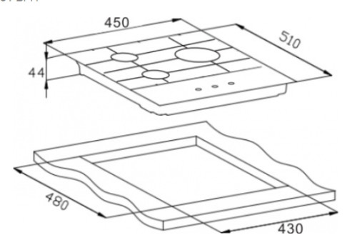 Газовая варочная панель Weissgauff (Вайсгауф) HGG 451 BFh