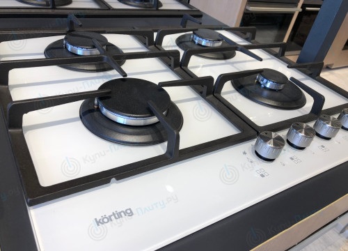 Газовая варочная панель Korting (Кёртинг) HGG 660 CW белого цвета