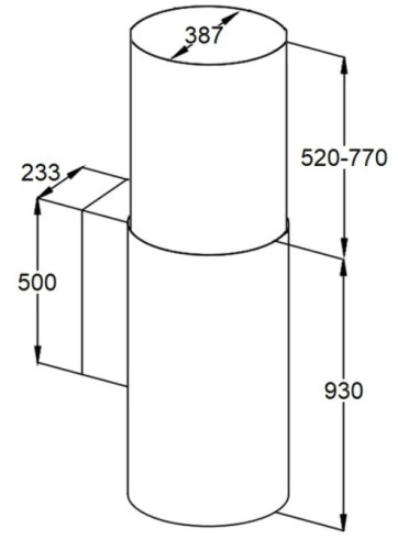 Вытяжка MAUNFELD (Маунфилд) Lee Wall 39 Long черный
