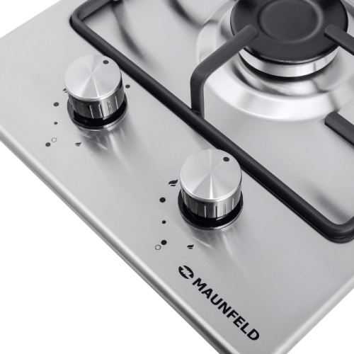 Газовая варочная панель MAUNFELD (Маунфилд) EGHS.32.3ES/G нержавеющая сталь + ВИДЕО О ТОВАРЕ