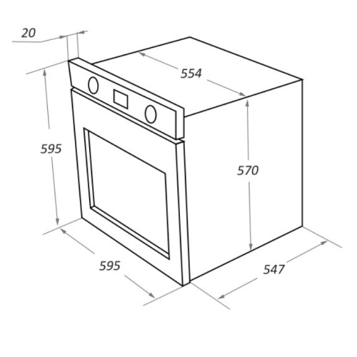Электрический духовой шкаф MAUNFELD (Маунфилд) EOEF.766BG
