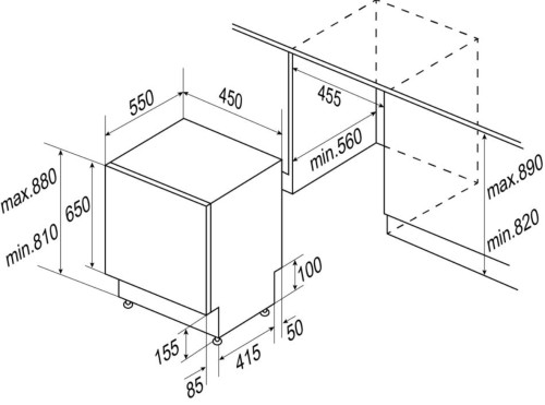 Встраиваемая посудомоечная машина Zigmund-Shtain (Зигмунд-Штайн) DW 169.4509 X