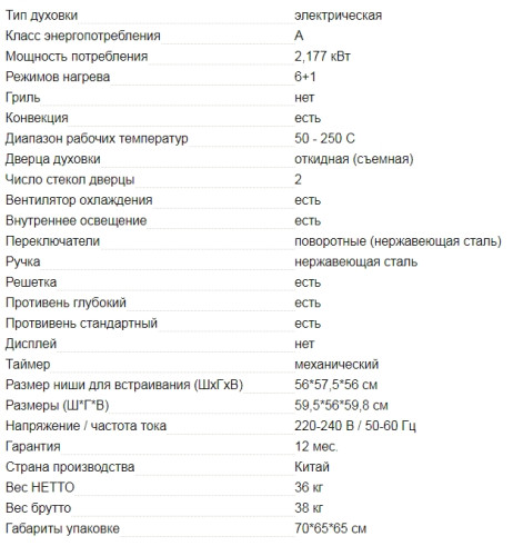 Электрический духовой шкаф AVEX (Авекс) HM 6060 B
