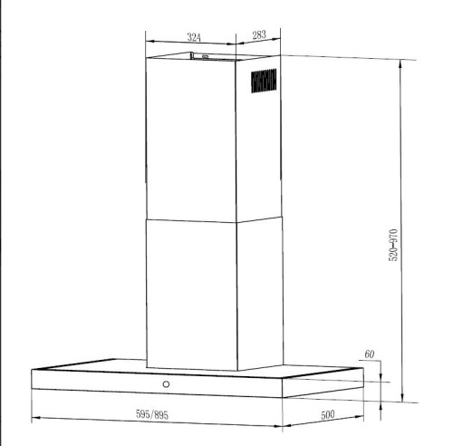 Вытяжка MAUNFELD (Маунфилд) TSH 60 IX