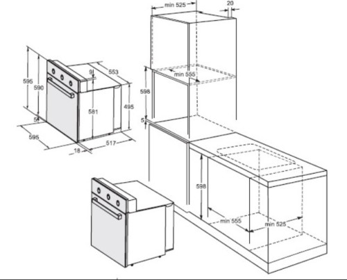 Электрический духовой шкаф DARINA (Дарина) 1V5 BDE 111 708 M