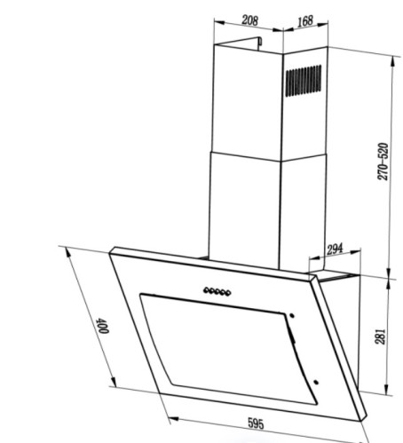 Вытяжка Lex (Лекс) MIKA GS 600 IVORY