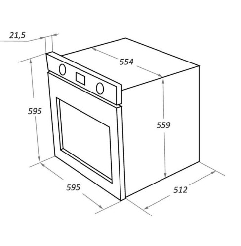 Электрический духовой шкаф MAUNFELD (Маунфилд) EOEFG.566RIB.MT