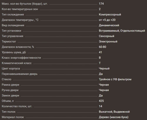 Винный шкаф Meyvel (Мейвел) MV163PRO-KBT2