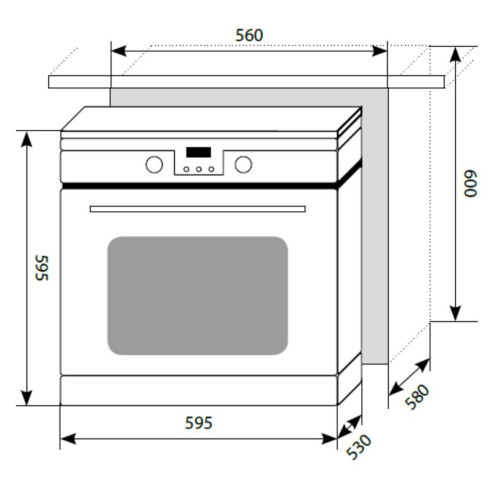 Электрический духовой шкаф Lex (Лекс) EDP 093 IX NEW