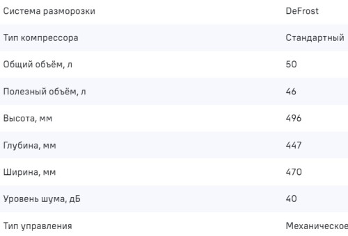 Холодильник MAUNFELD (Маунфилд) MFF50BG