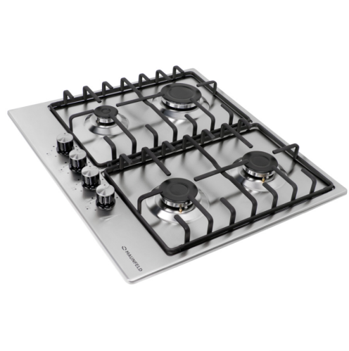 Газовая варочная панель MAUNFELD (Маунфилд) EGHS.64.3ES/G нержавеющая сталь + ВИДЕО