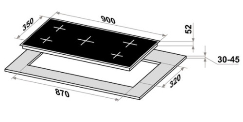 Электрическая варочная панель MAUNFELD (Маунфилд) CVCE904DLBK