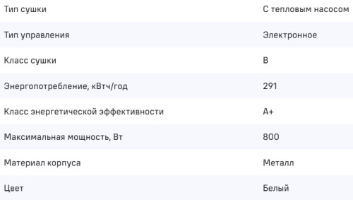 Сушильная машина MAUNFELD (Маунфилд) MFDM168WH03