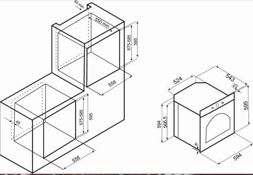 Электрический духовой шкаф EXITEQ (Экзитег) EXO-104