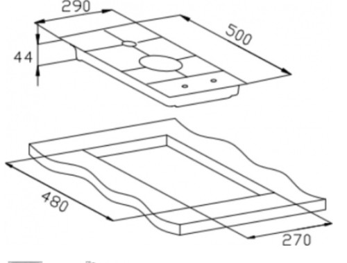 Газовая варочная панель Weissgauff (Вайсгауф) HG 302 X