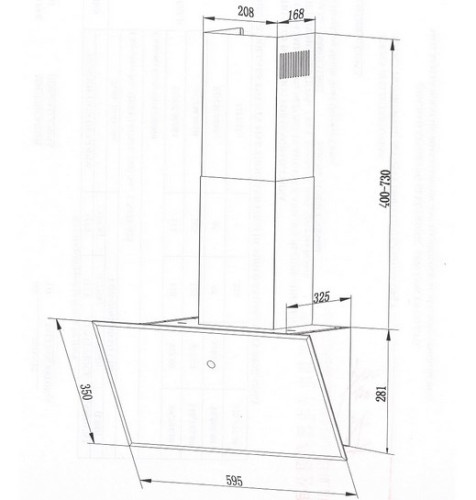 Вытяжка MAUNFELD (Маунфилд) TOPAZ 60 чёрный