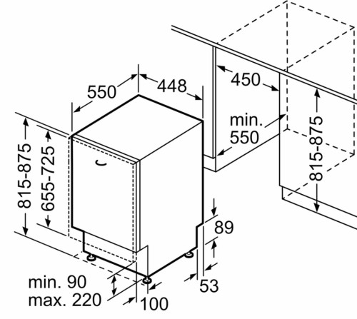 Встраиваемая посудомоечная машина Bosch (Бош) SPV2HKX41E