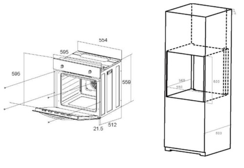 Электрический духовой шкаф MAUNFELD (Маунфилд) EOEC.586B2