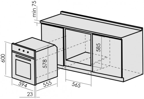 Электрический духовой шкаф MBS DE-612IV