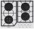 Газовая варочная панель GEFEST (Гефест) ПВГ 2232-01 К12