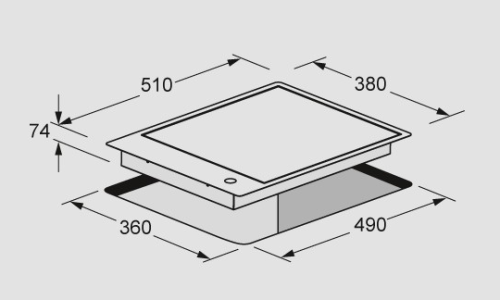 Газовая варочная панель Fulgor-Milano (Фулгор-Милано) CPH 401 GDWK X