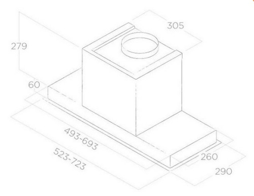 Вытяжка Elica (Элика) Hidden IX/A/60