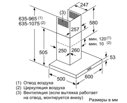 Вытяжка Bosch (Бош) DWB 66BC50
