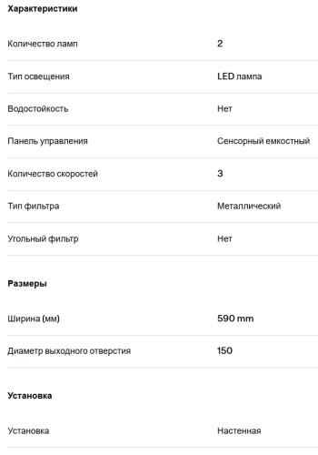 Вытяжка Franke (Франке) LENS 60 BK/SS