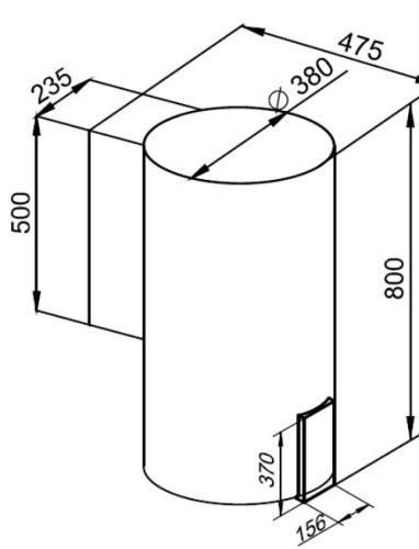 Вытяжка Kuppersberg (Купперсберг) WL-MOTUBA Gold