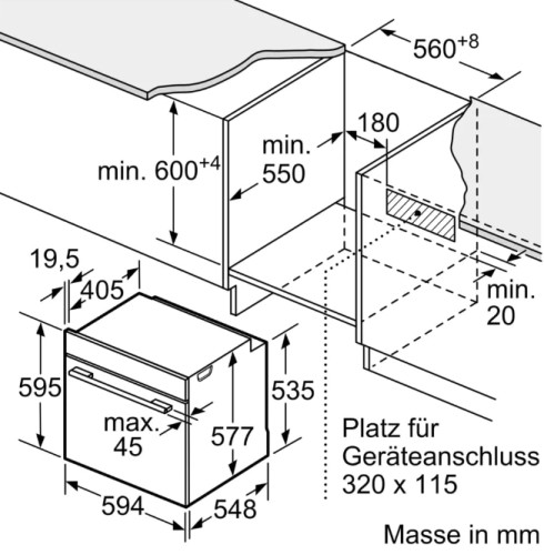 Электрический духовой шкаф Bosch (Бош) HBG7784B1