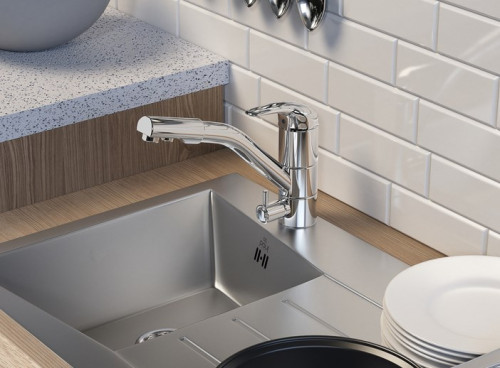 Смеситель для кухни Paulmark (Паульмарк) Holstein Ho213013, хром