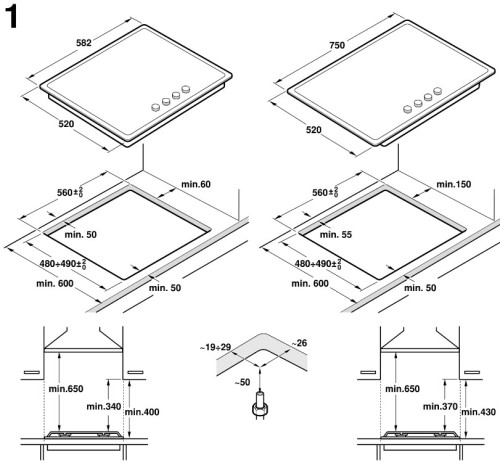 Газовая варочная панель Bosch (Бош) PGH6B6O92R