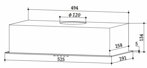 Встраиваемая вытяжка EXITEQ (Экзитег) EX-1276