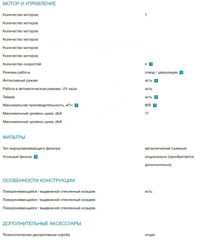 Встраиваемая вытяжка Falmec (Фалмек) Virgola Touch 90
