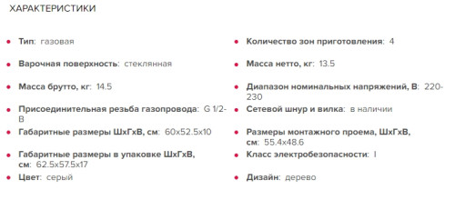 Газовая варочная панель GEFEST (Гефест) ПВГ 2232-01 К35