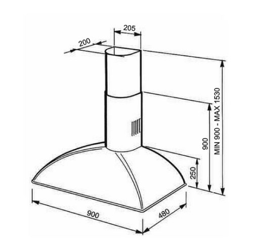 Вытяжка Smeg (Смег) KS89POE