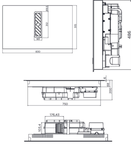 Индукционная варочная панель MAUNFELD MIHC834SF2BK