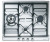 Газовая варочная панель Smeg (Смег) SER60SGH3