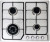Газовая варочная панель Cata (Ката) XB 631 A