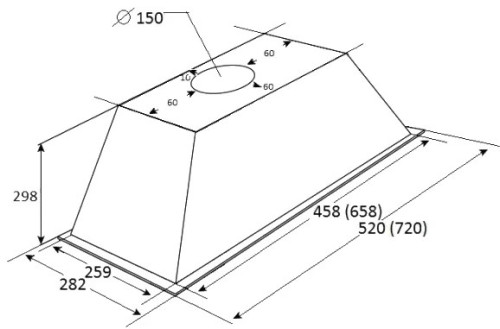 Вытяжка Kuppersberg (Купперсберг) INLINEA 72 B