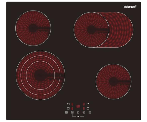 Электрическая варочная панель Weissgauff (Вайсгауф) HVF 643 B