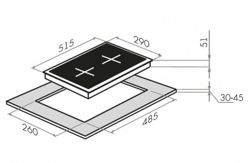 Газовая варочная панель HOMSair (ХОМСэйр) HGS323S