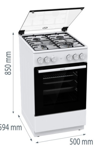 Газовая плита Gorenje (Горенье) GGI5A21WH