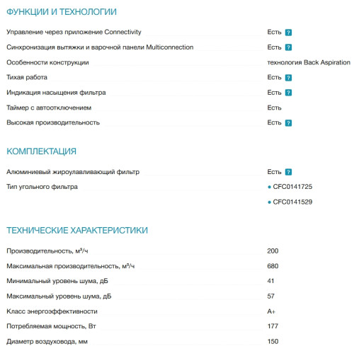 Вытяжка Elica (Элика) HAIKU DRY @ BLRO/A/60