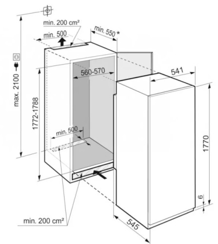 Встраиваемый холодильник Liebherr (Либхер) IRBSD 5120