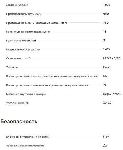 Вытяжка Krona (Крона) VENERA 900 BLACK PB